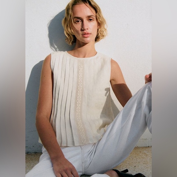 Sezane Tops - BNWT Sezane Molly Blouse - Ecru